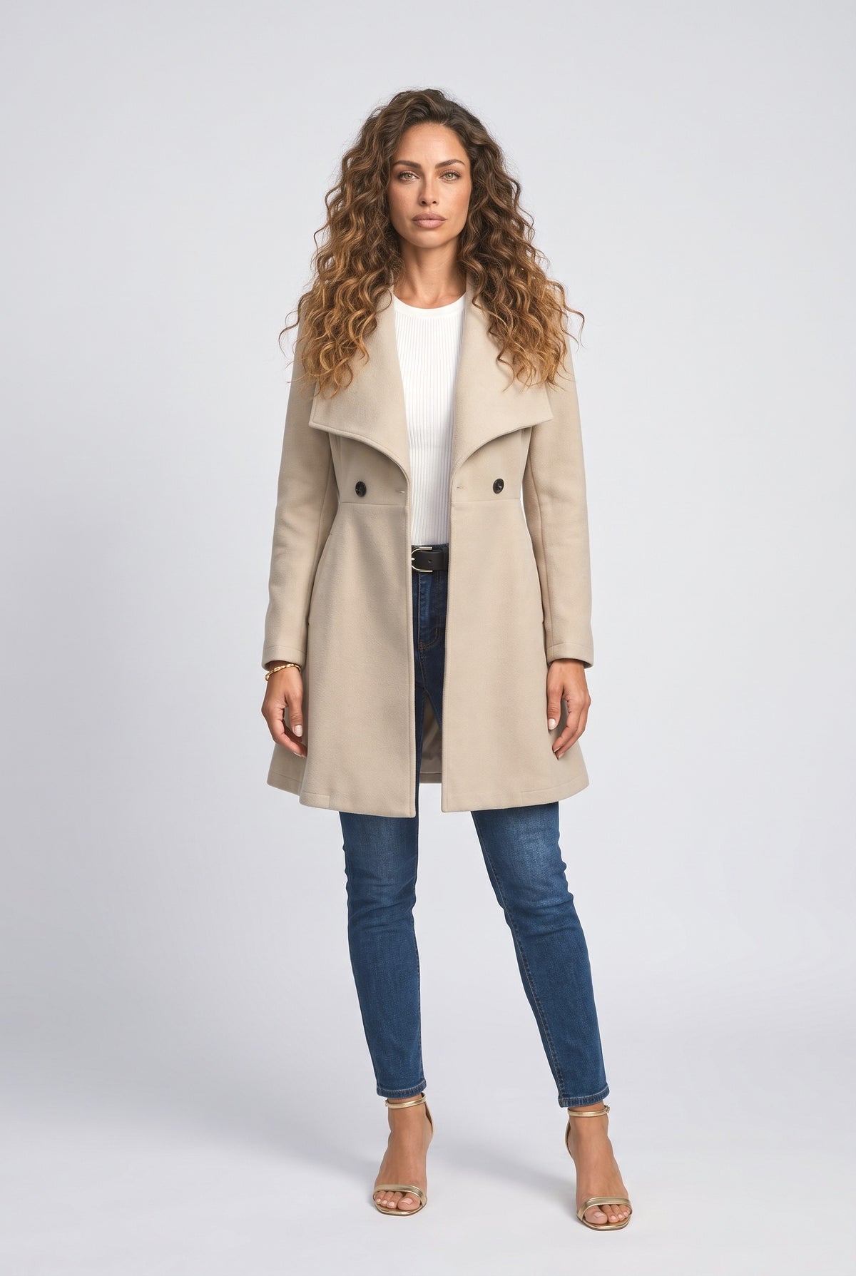 A-Line Wool Coat