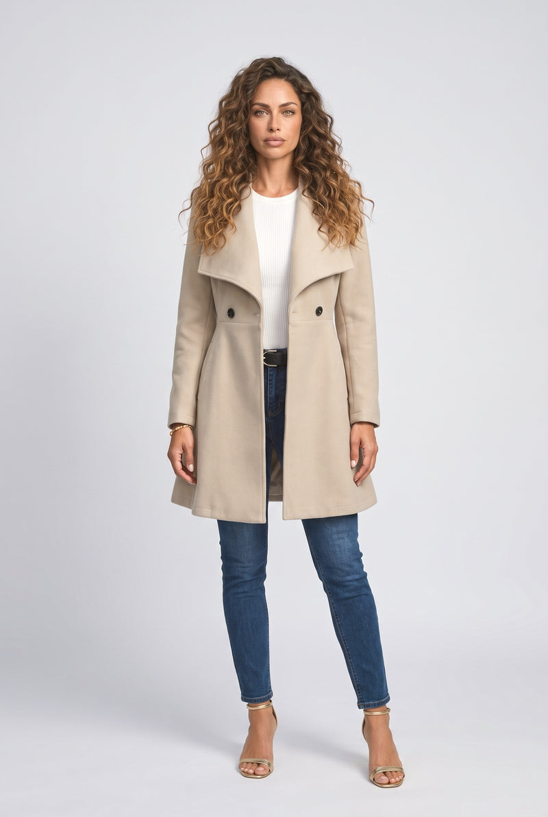 A-Line Wool Coat