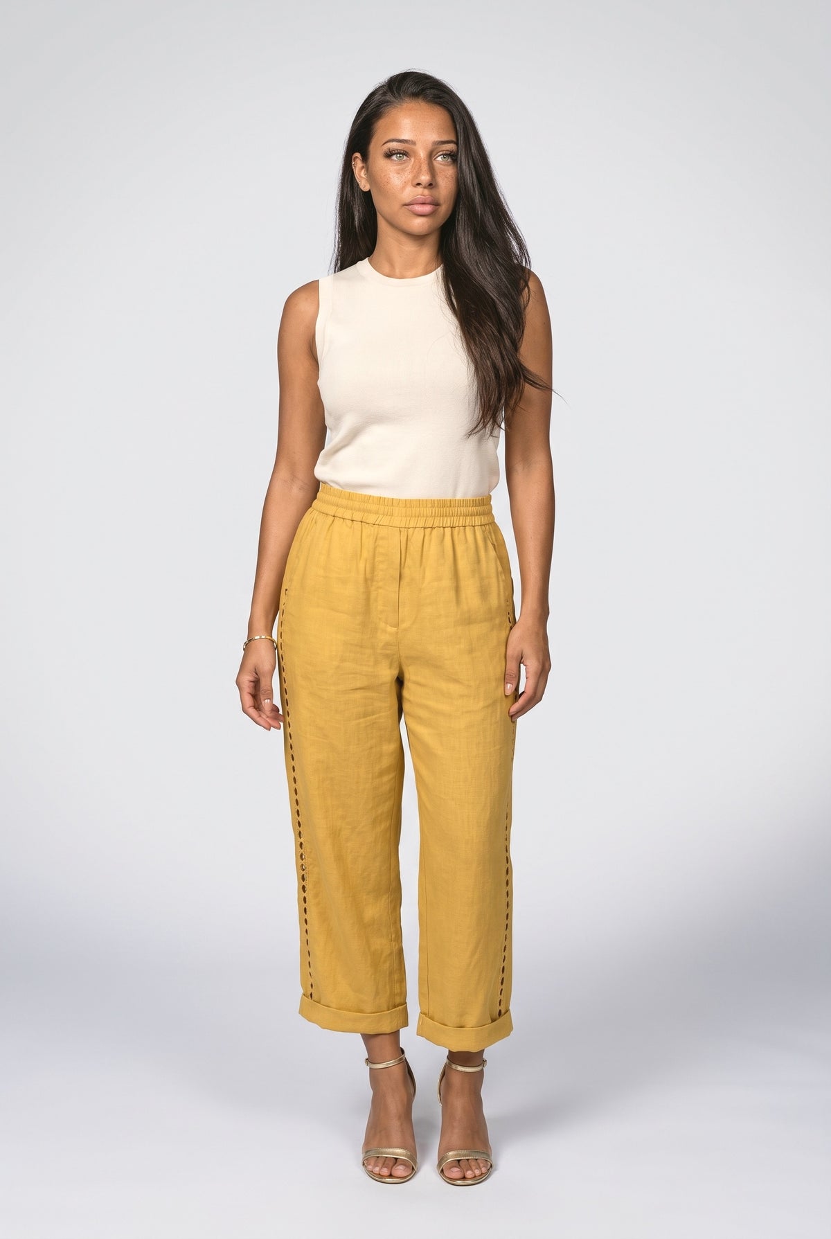 Linen Wide Leg Pants