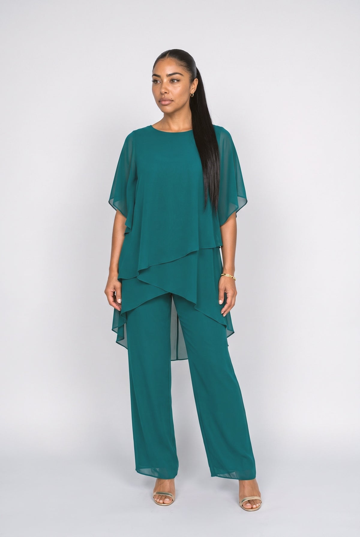 Asymmetric Two Piece Outfit
