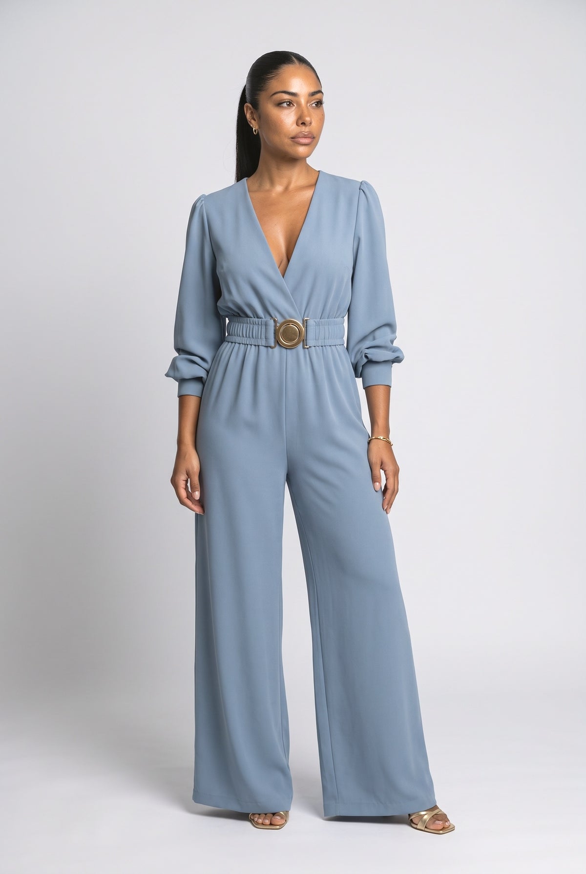 V-Neck Jumpsuit