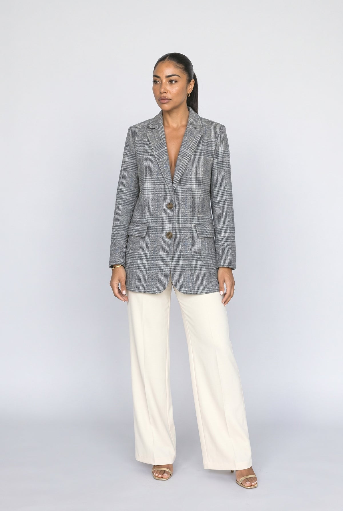 Plaid Women's Blazer