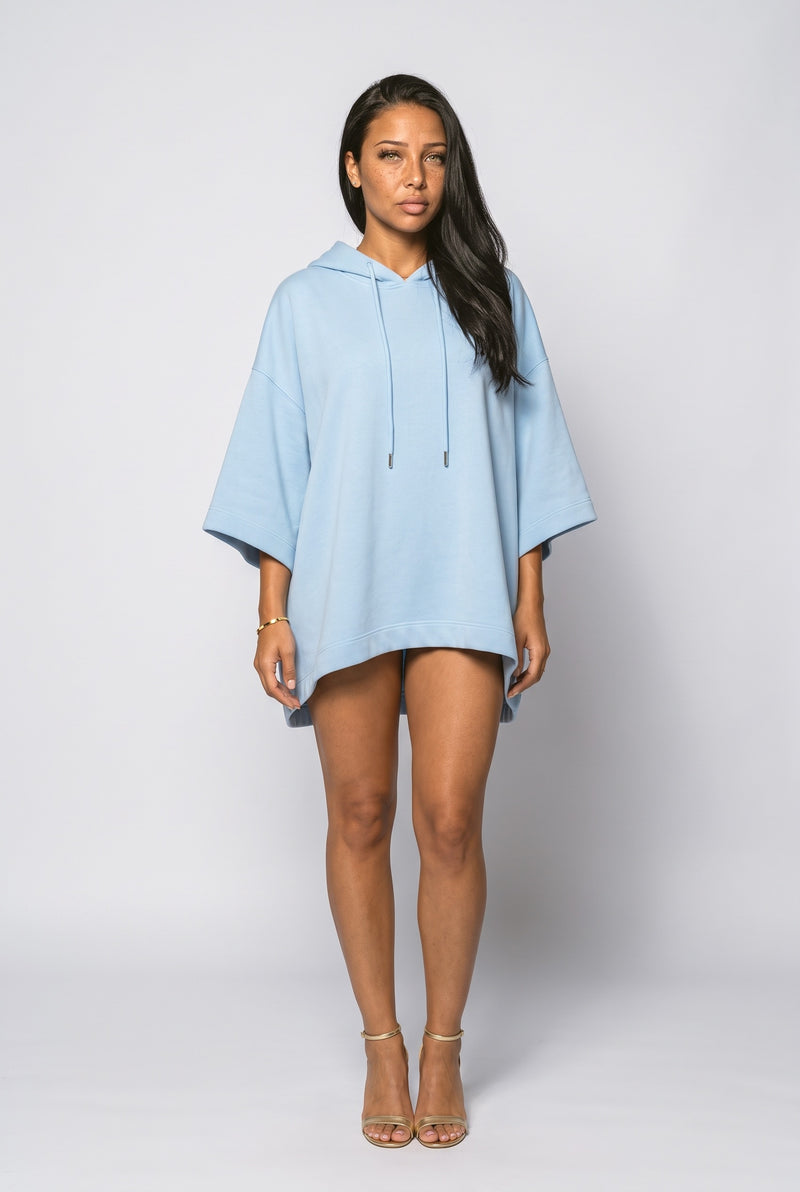 Blue Oversized Sweatshirt