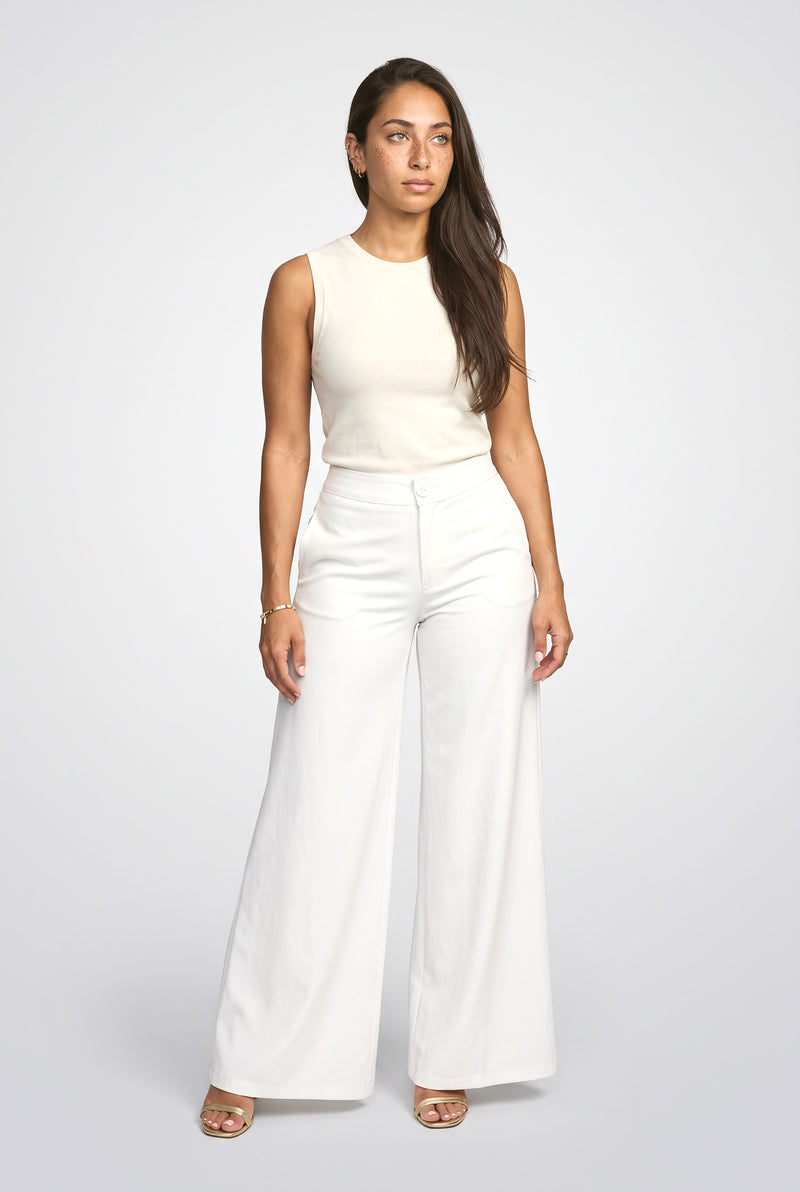 White Palazzo Pants