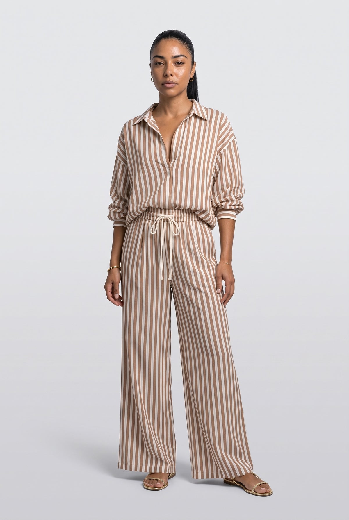 Striped Two Piece Outfit
