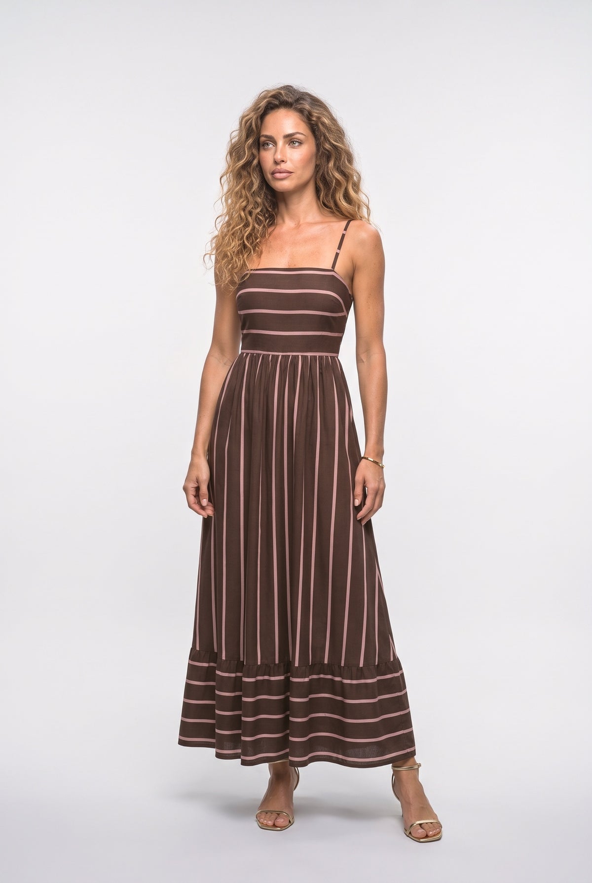 Striped Cami Maxi Dress