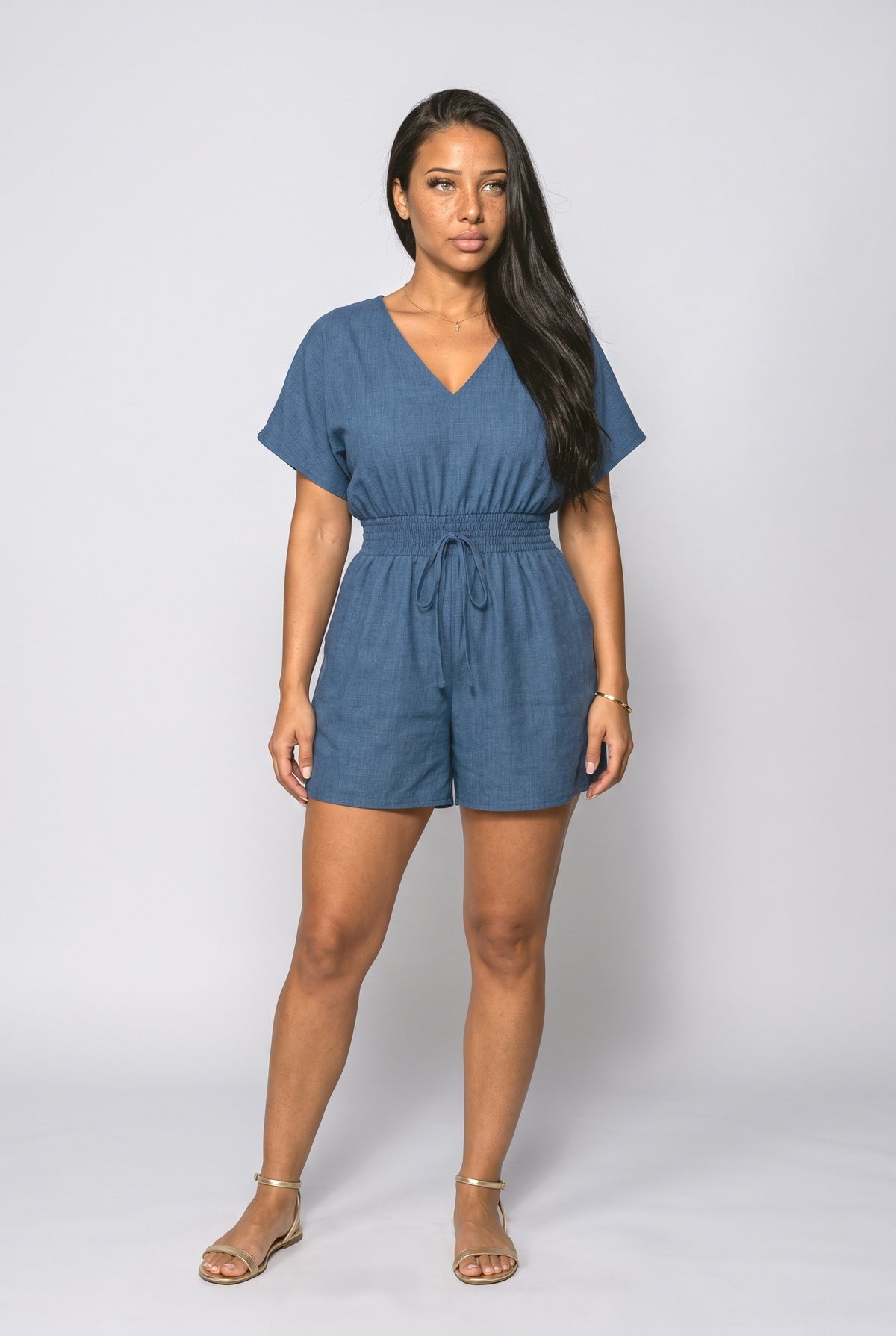 V-Neck Jumpsuit