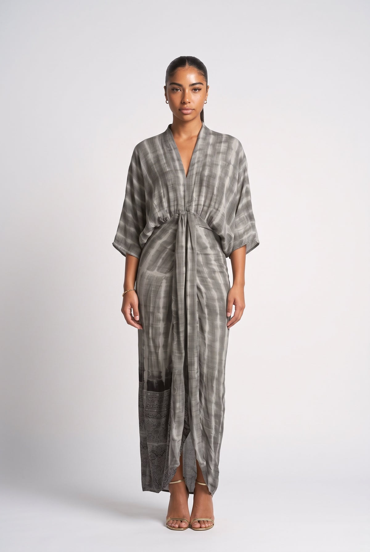 Illusion Printed Dress-8