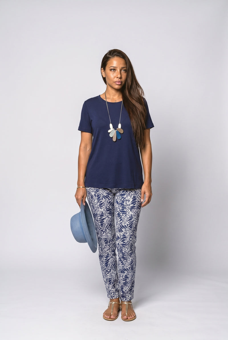 Navy Blue Two Piece Outfit
