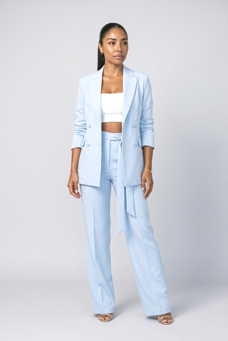 Sky Blue Two Piece Outfit