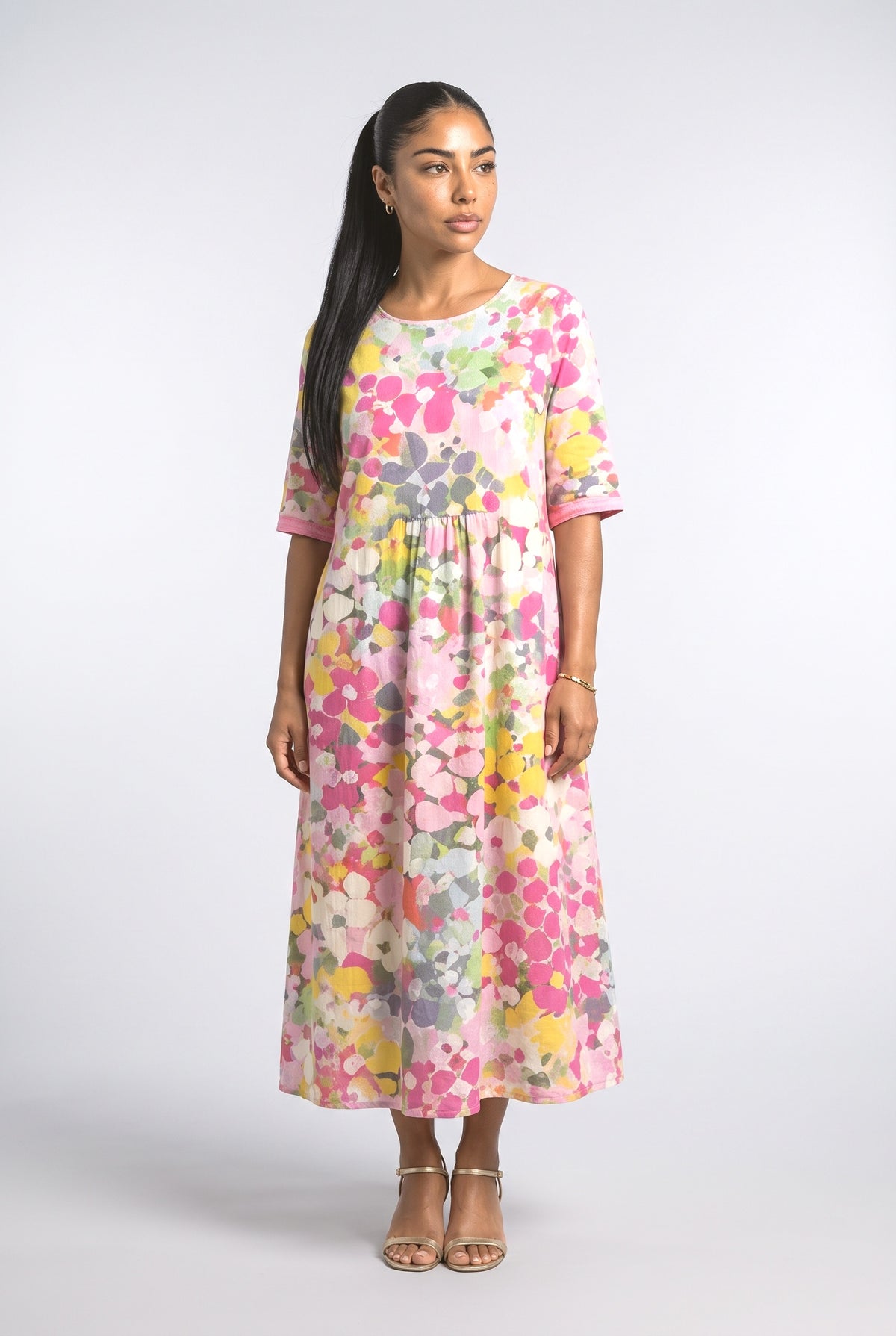 Floral Relaxed Midi Dress