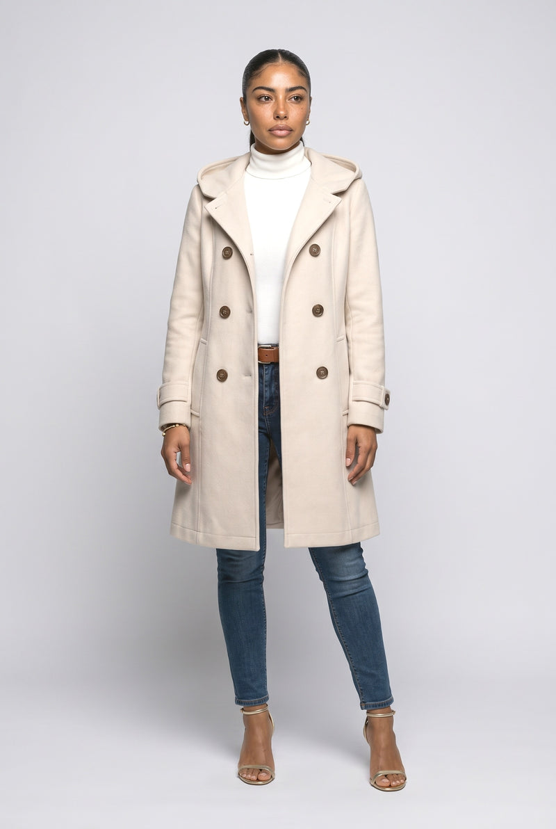 Beige Wool Coat