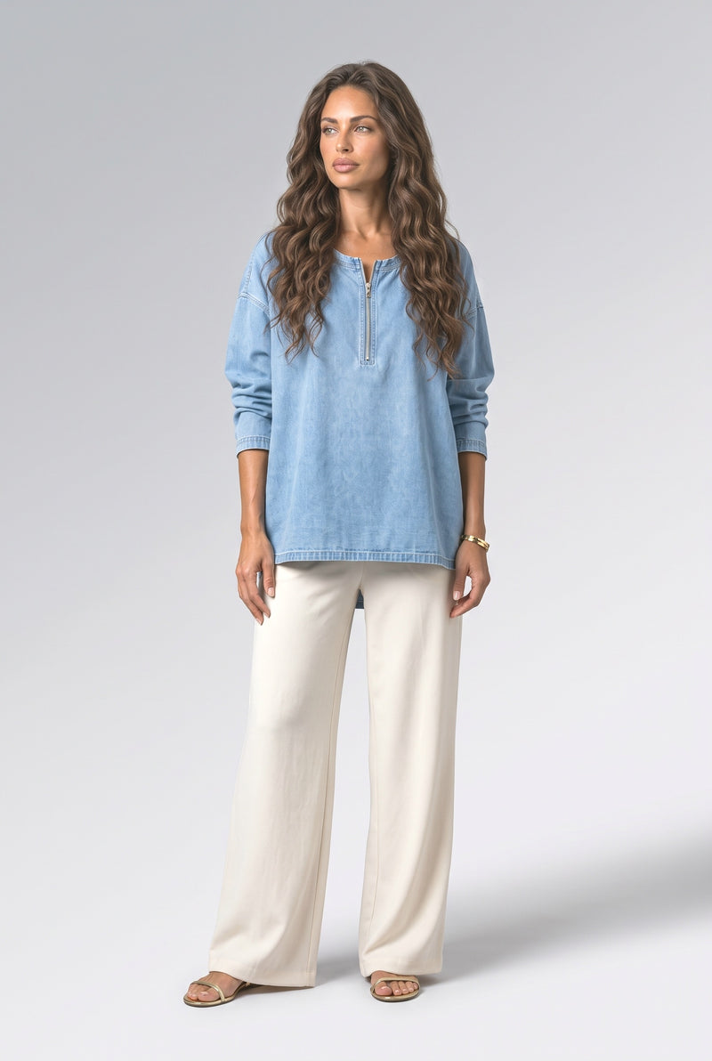 Clear Blue Blouse