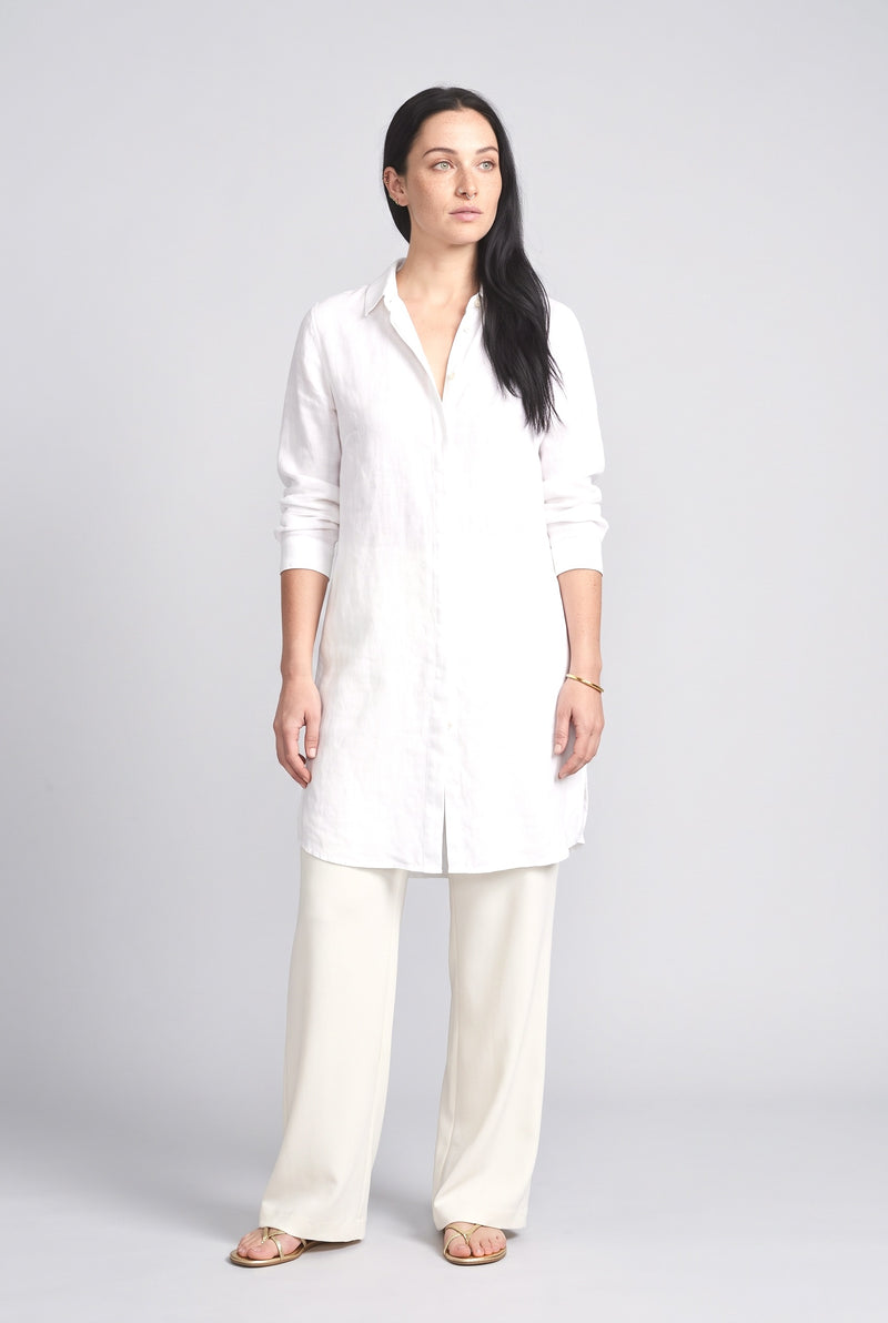 White Green Blouse