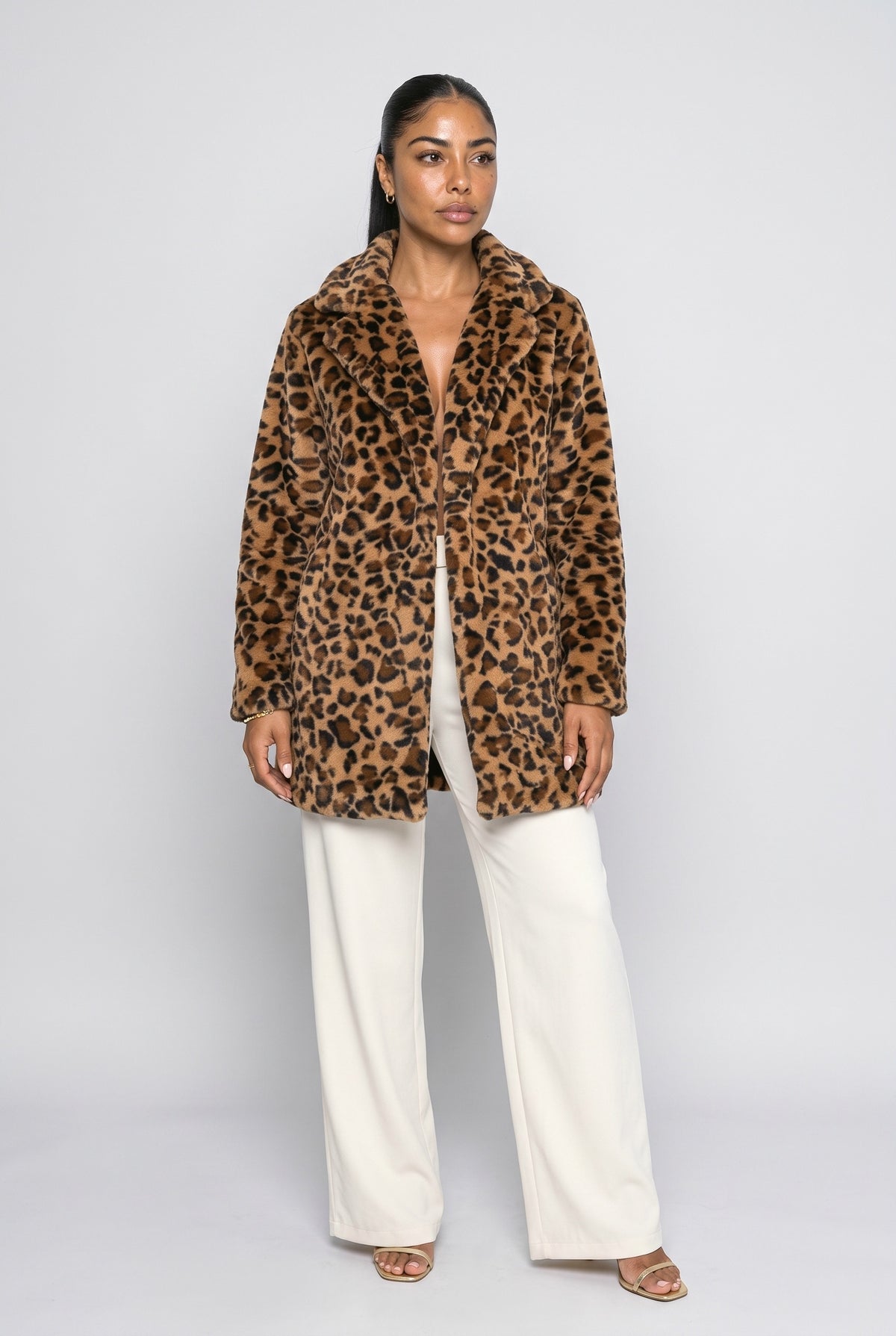 Leopard Fleece Jacket