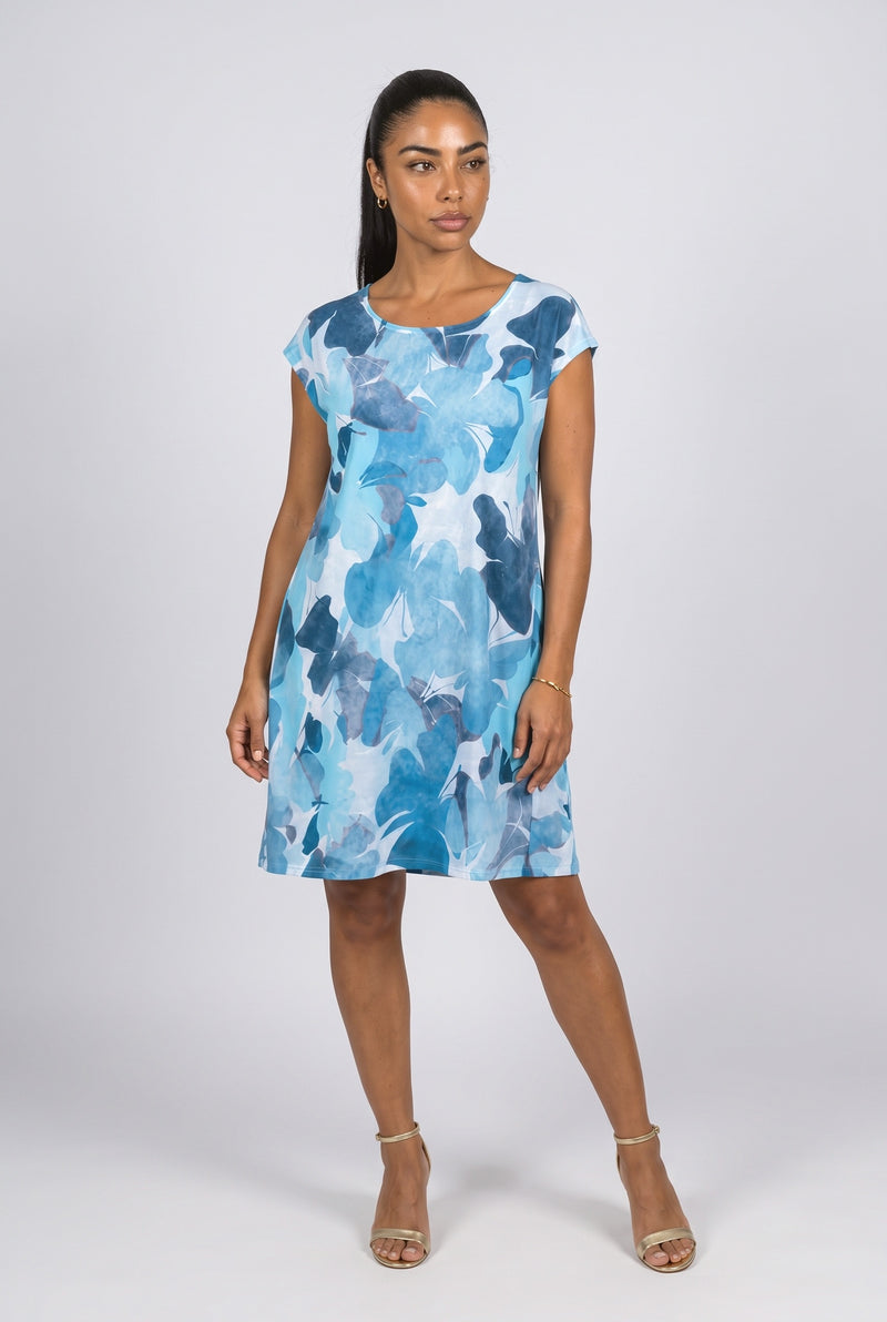 Blue A-Line Summer Dress