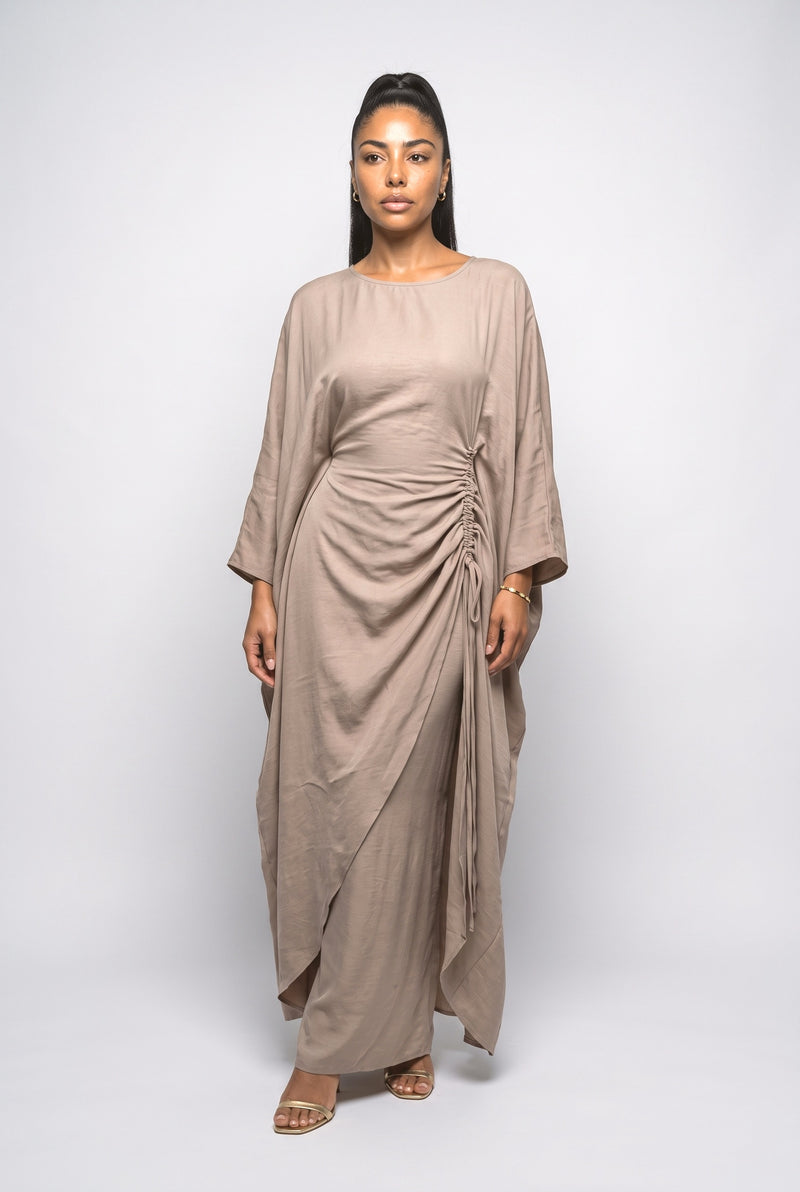 Batwing Sleeve Ruched Matching Set