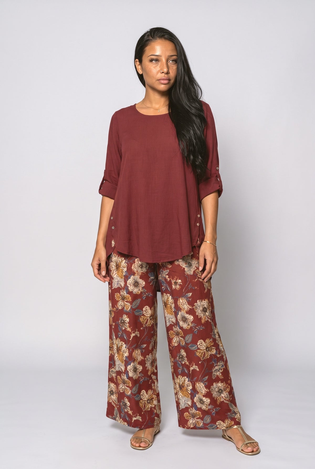 Draped Two Piece Outfit
