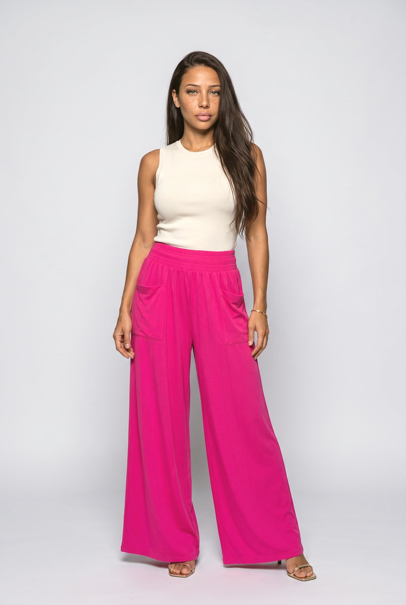 Magenta Palazzo Pants