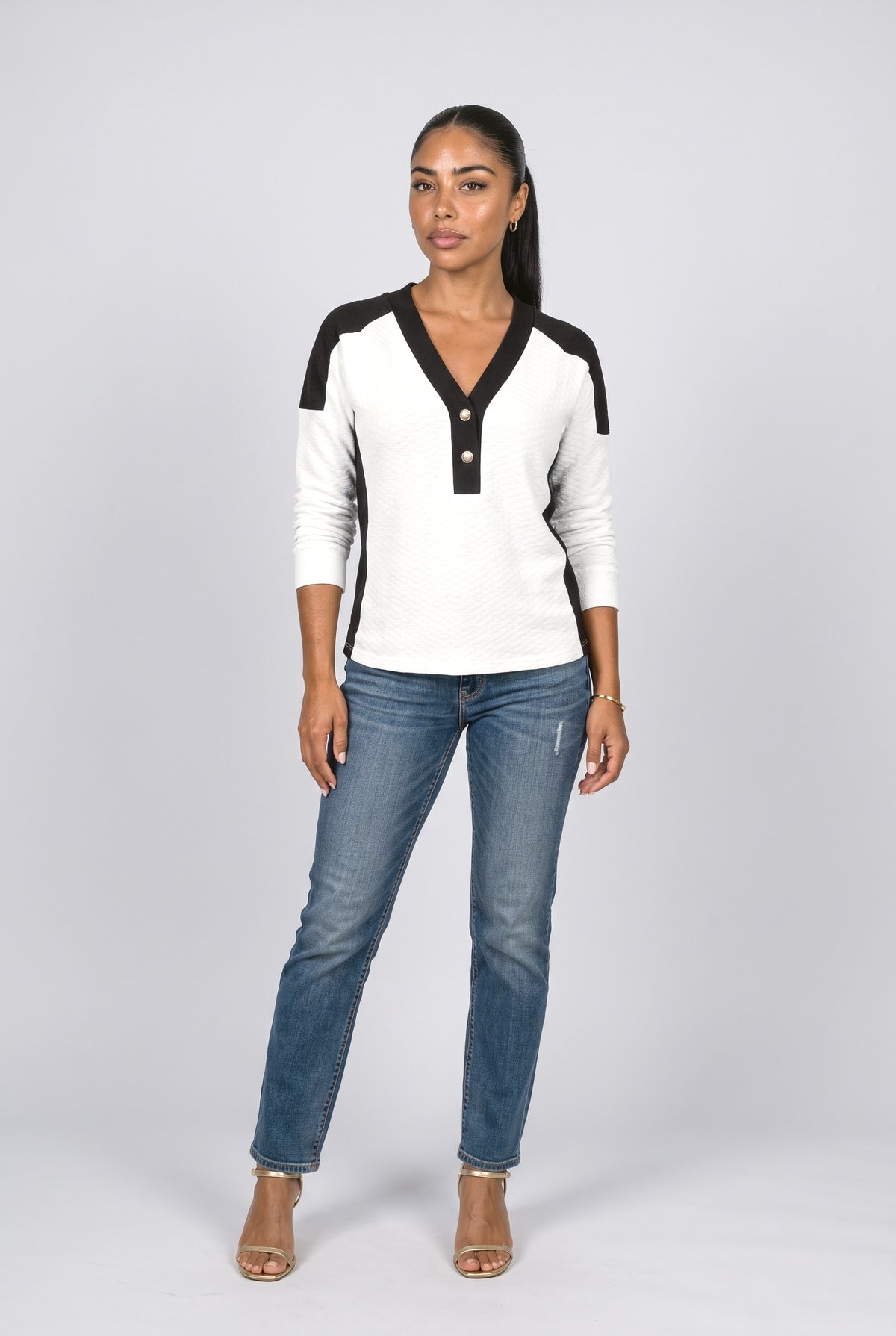 Colorblock Knit Top