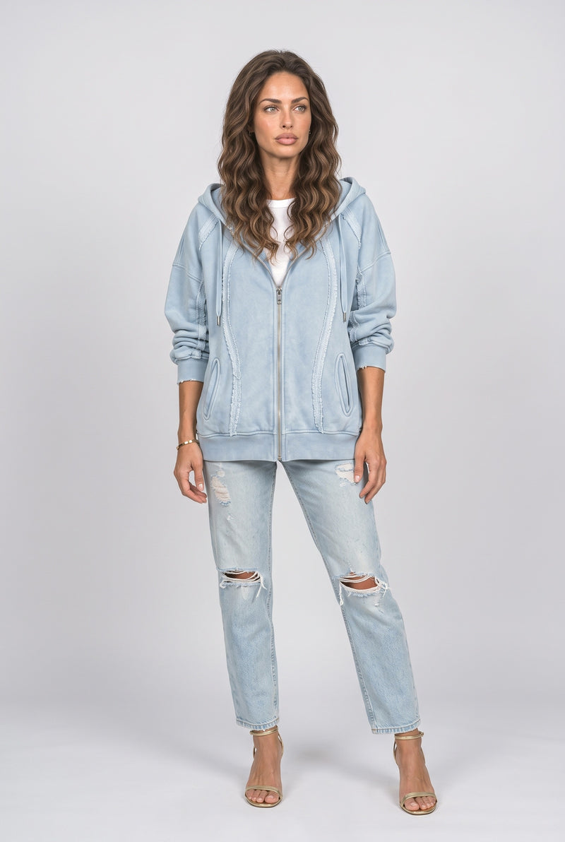 Light Blue Oversized Denim Jacket