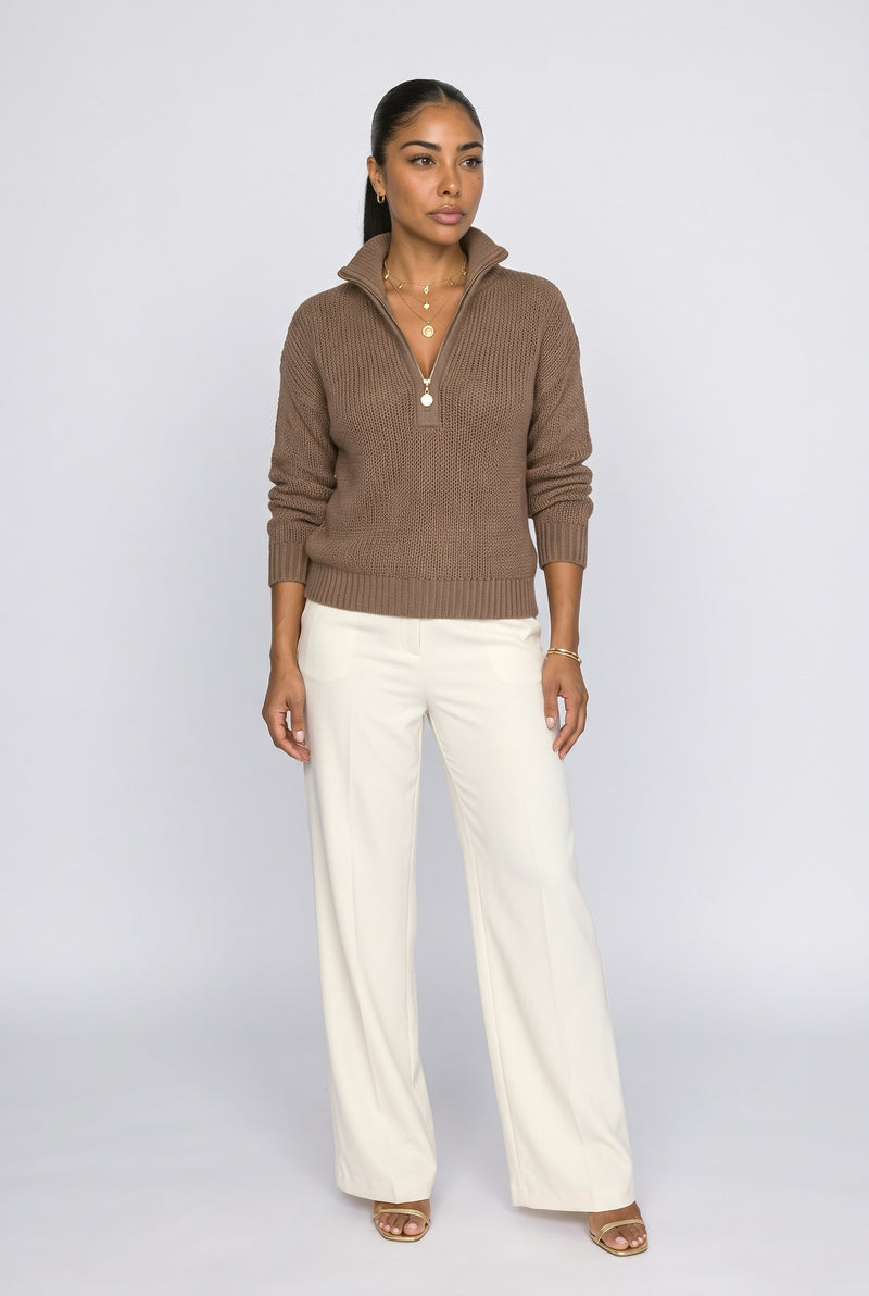 Bown Knit Pullover Sweater