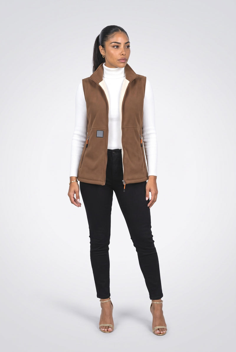 Coffee Sleeveless Vest