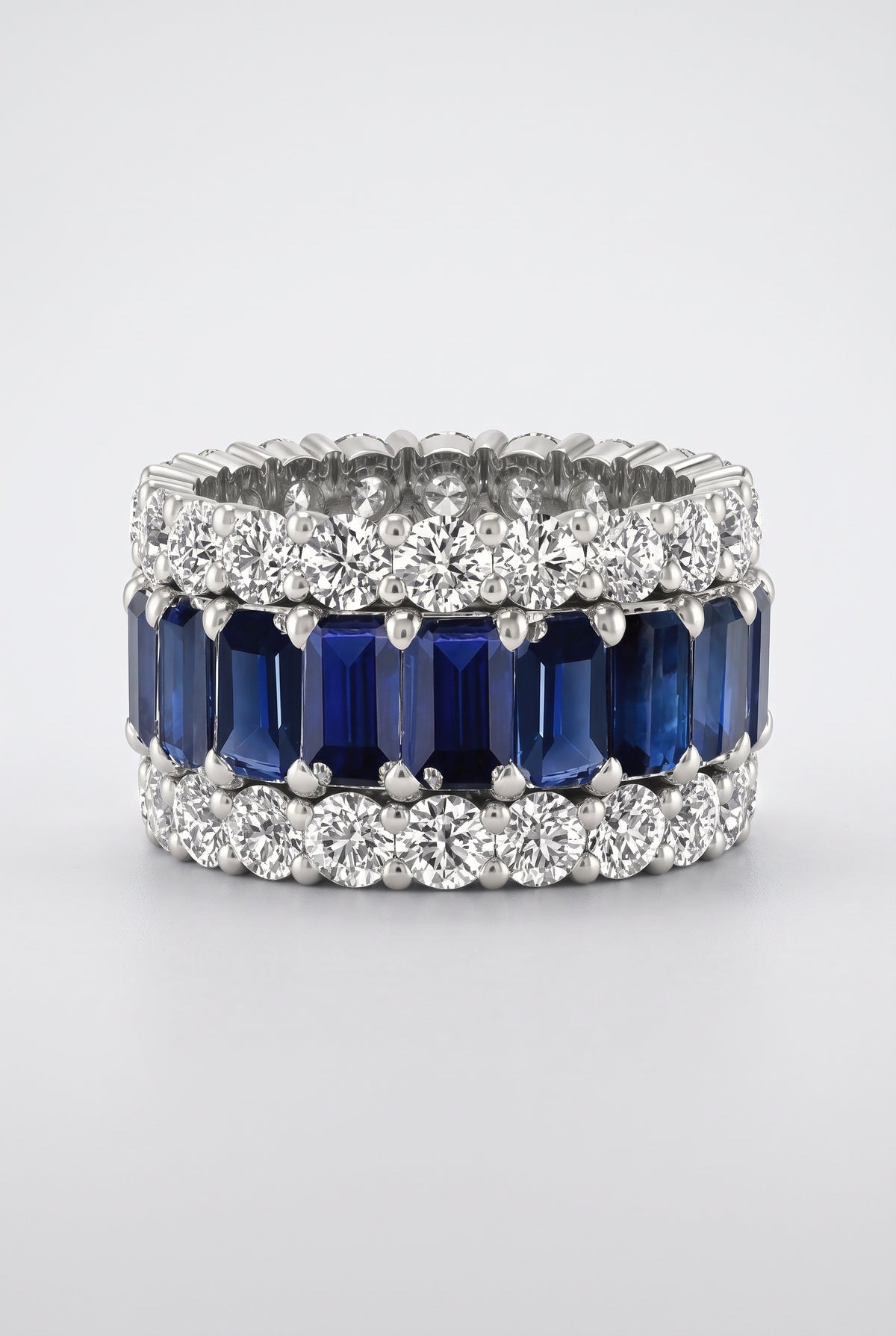 Blue Stackable Rings, Blue
