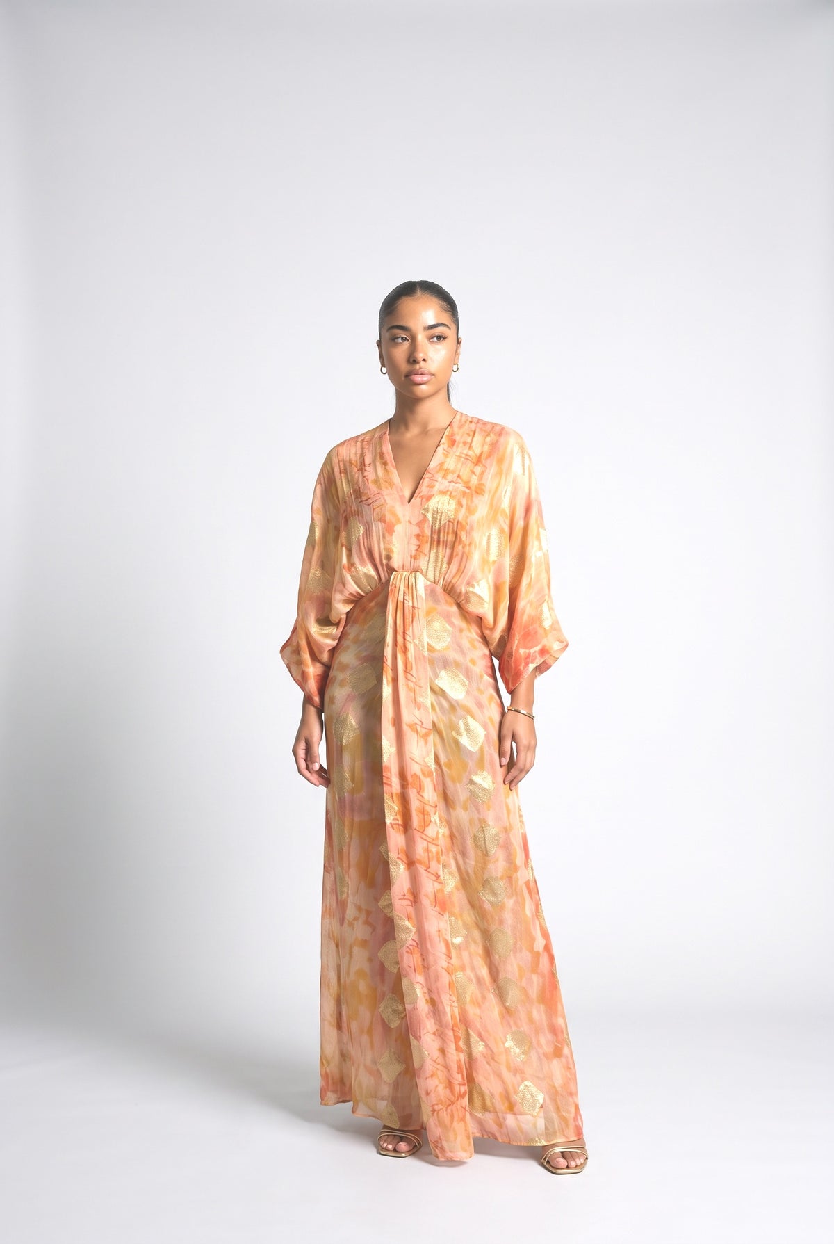 Kimono-Style Printed Dress-3