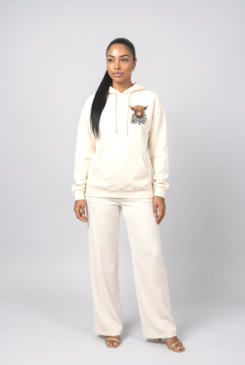 White Brown Hoodie