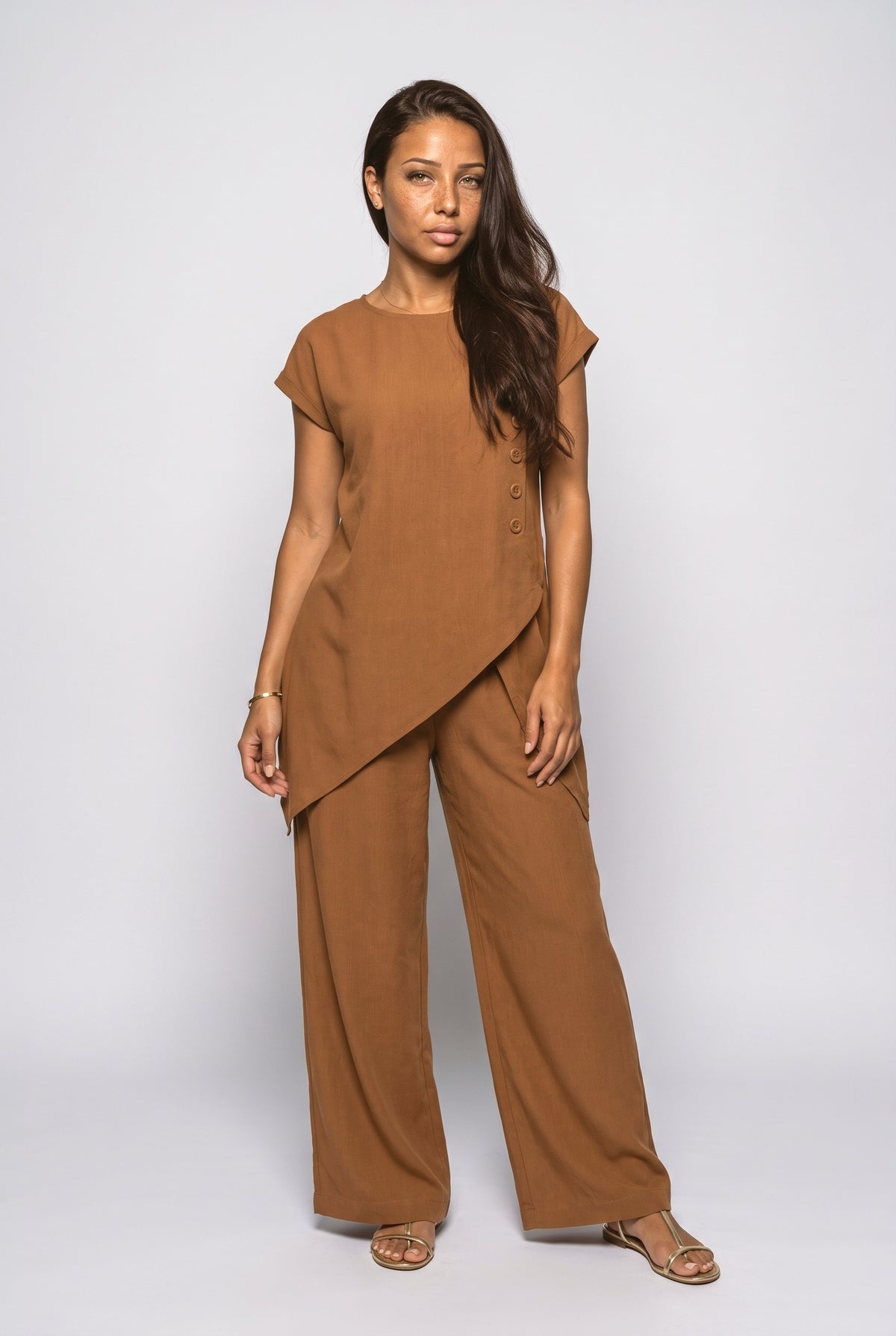 Asymmetric Two Piece Outfit