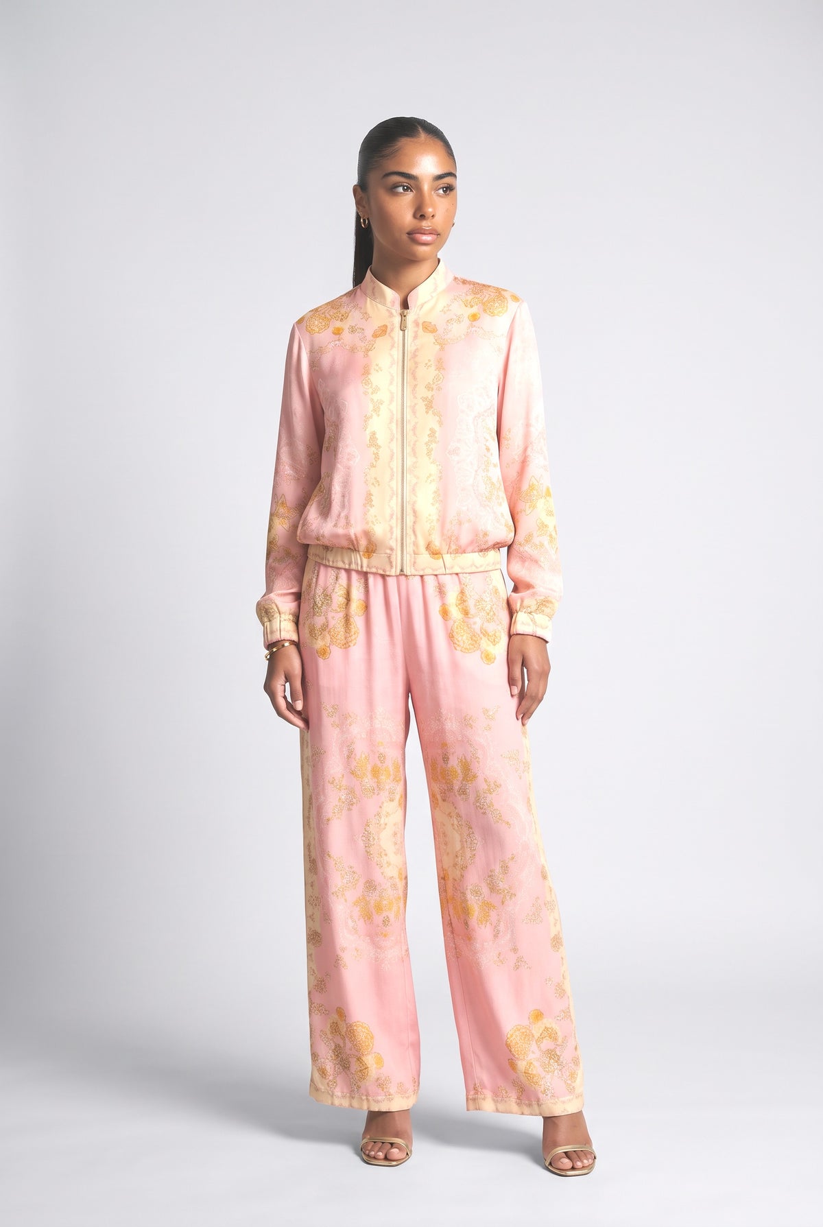 Blush Heritage Print Relaxed Shirt