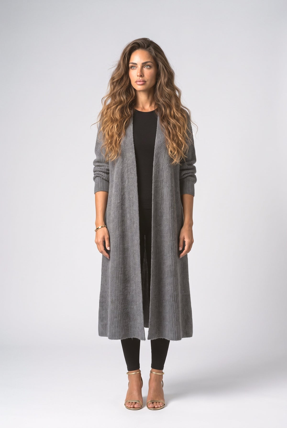 Knit Long Cardigan