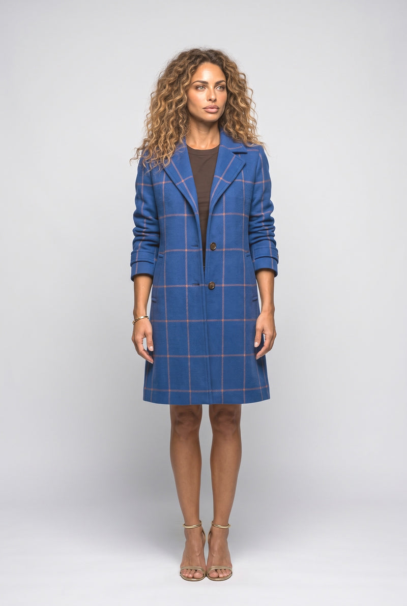 Blue Wool Coat