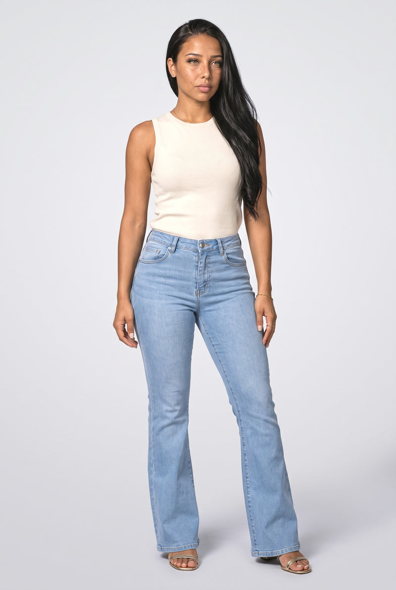 Light Blue Medium Blue Denim Jeans