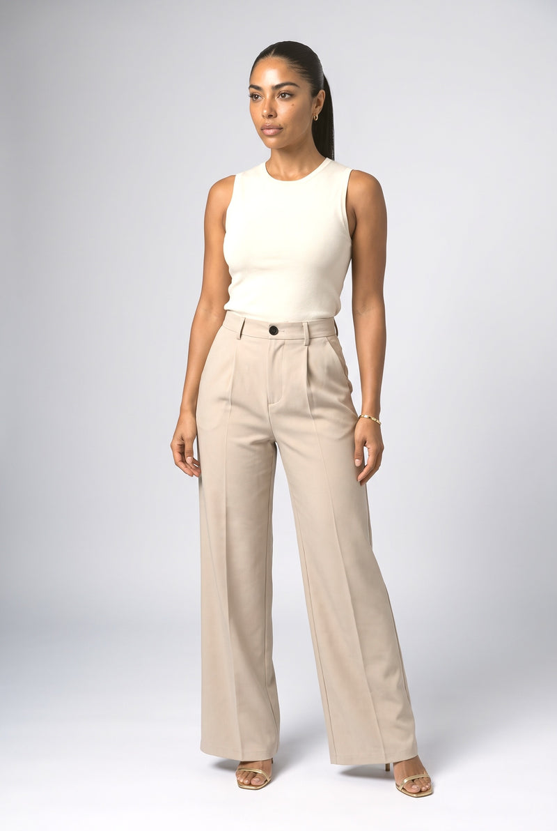 Beige Trousers