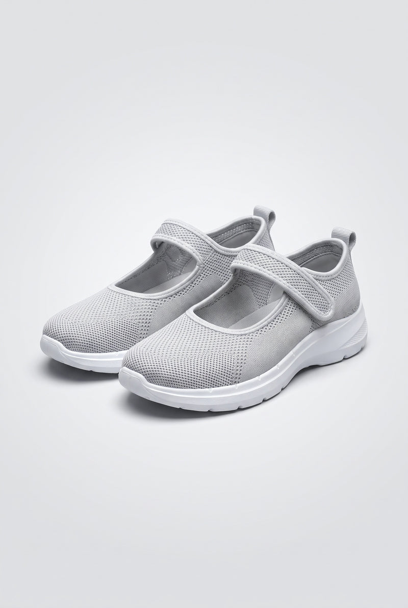 Grey Mesh Chunky Sneakers