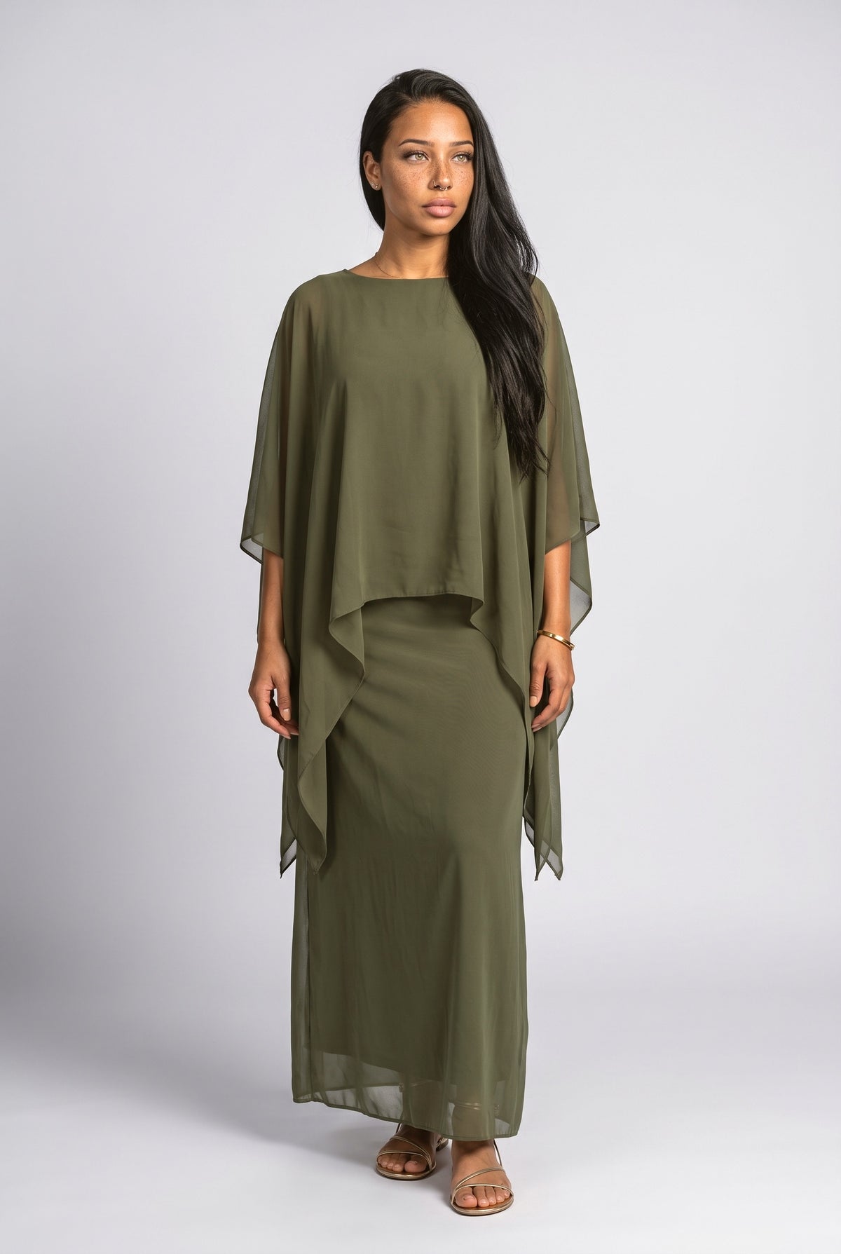 Asymmetric Maxi Dress