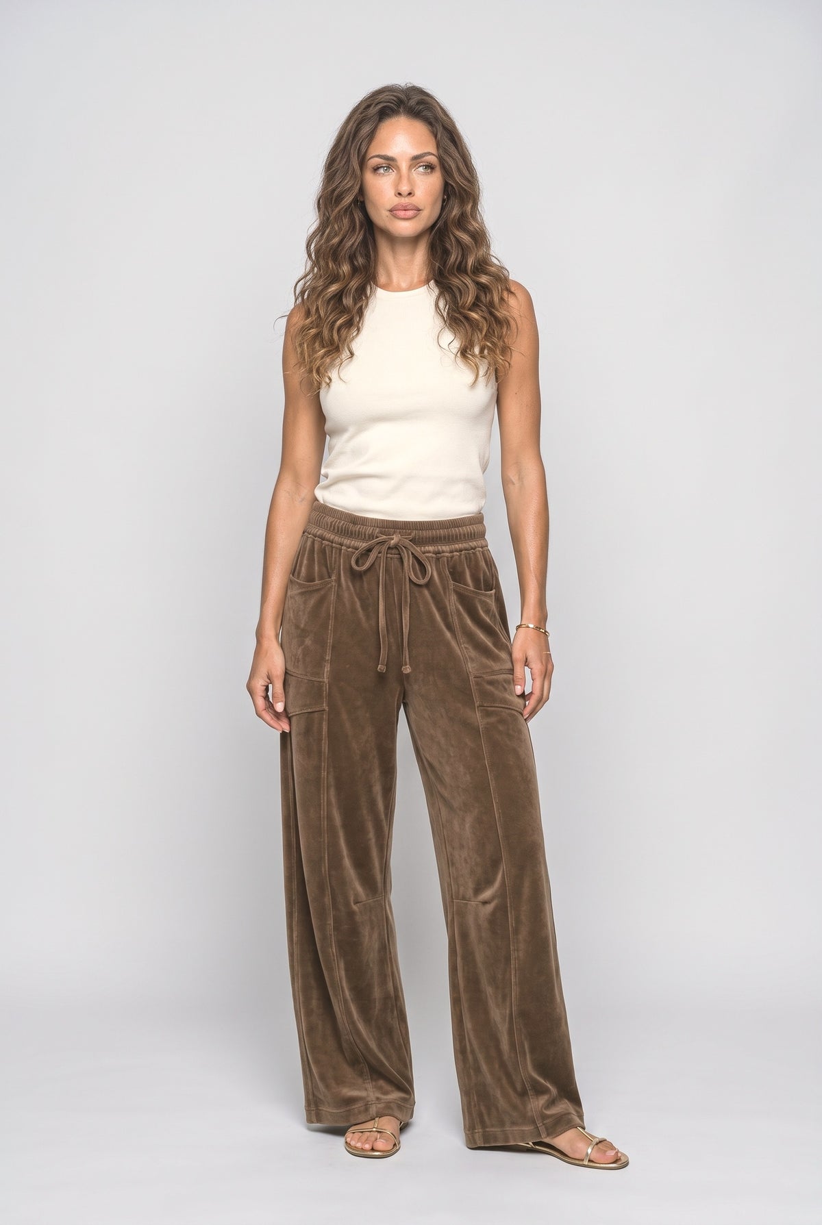 Ribbed Wide Leg Pants