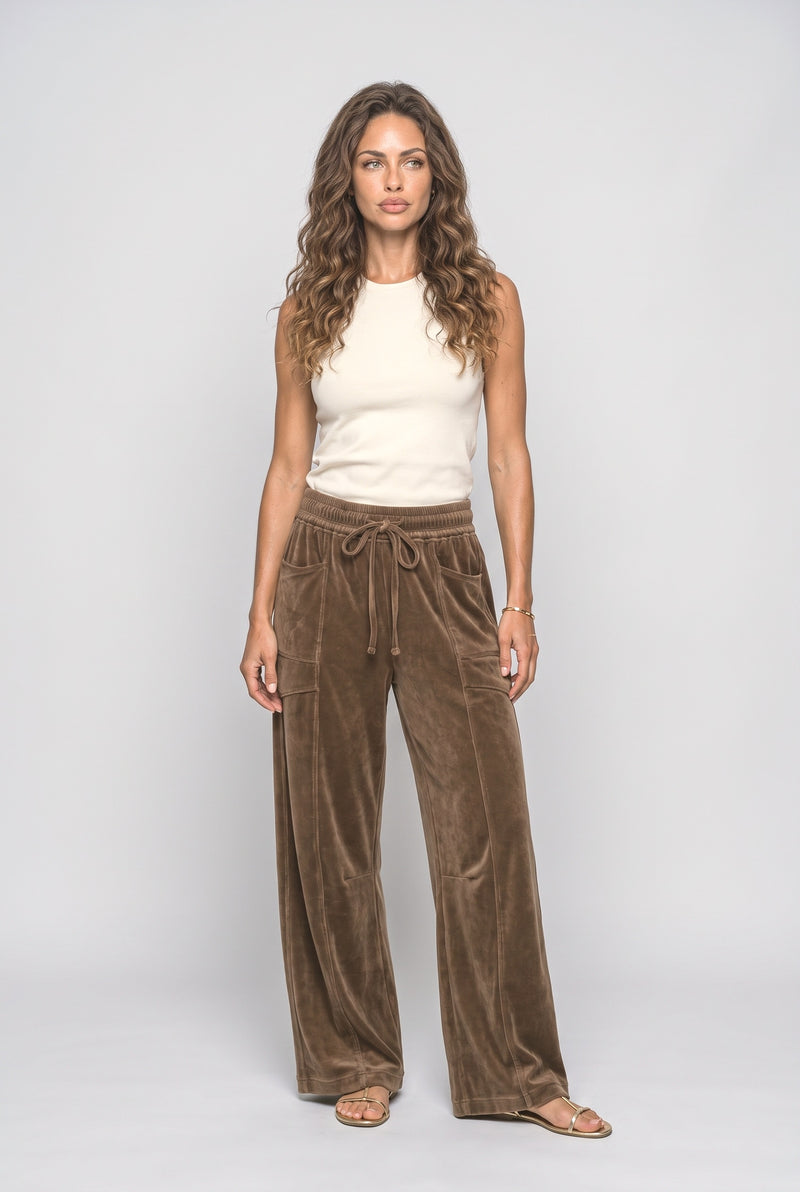 Ribbed Wide Leg Pants