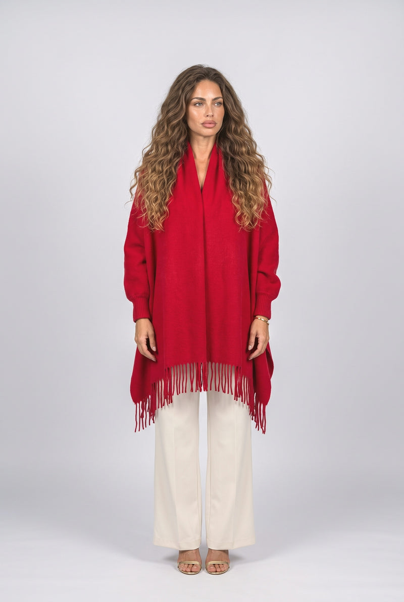 Draped Winter Coat