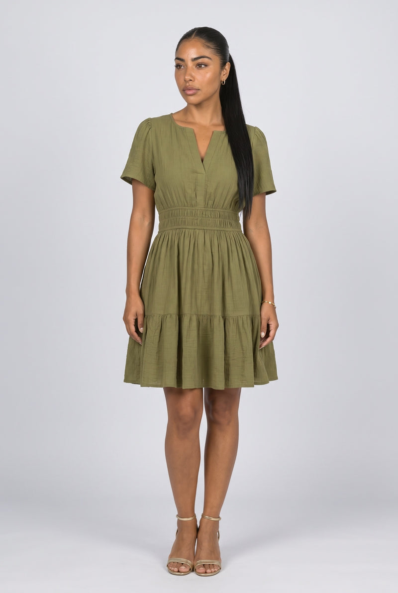 Tiered Mini Dress