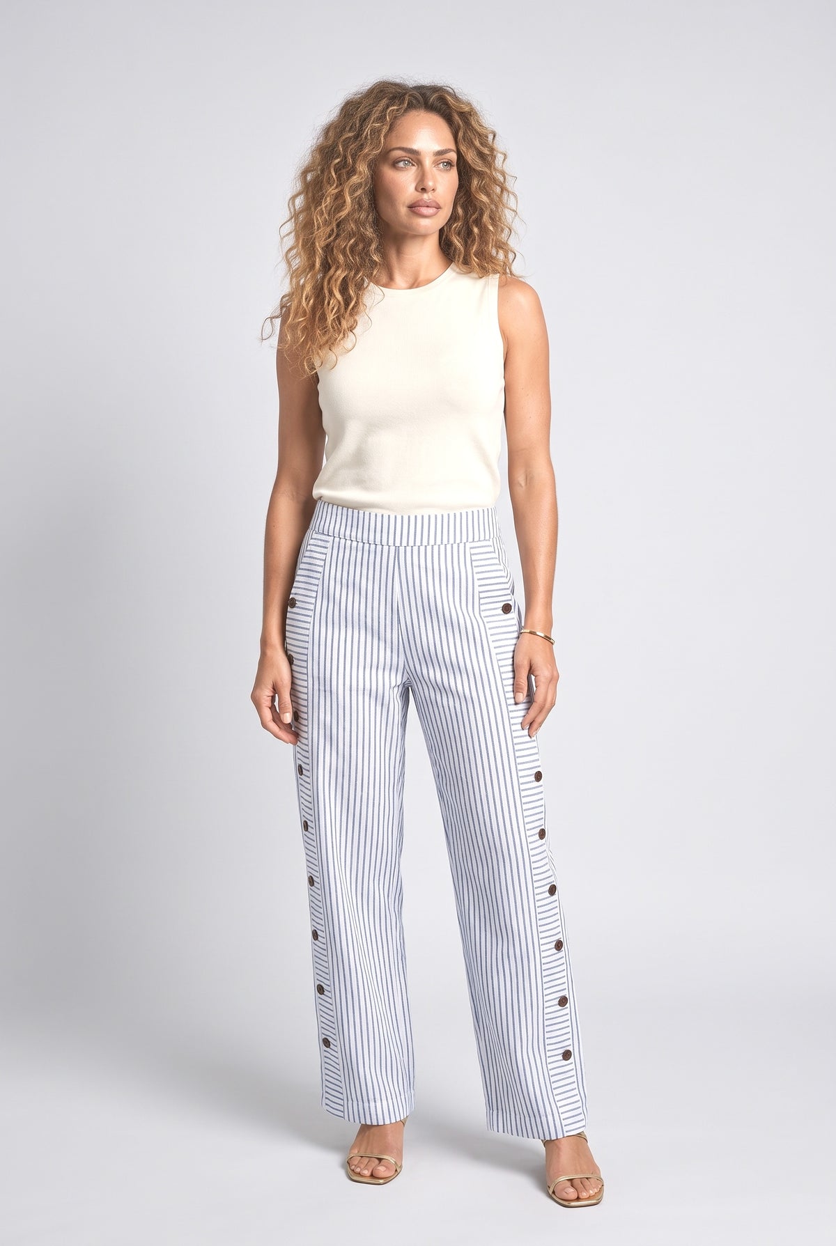 Striped Wide Leg Pants