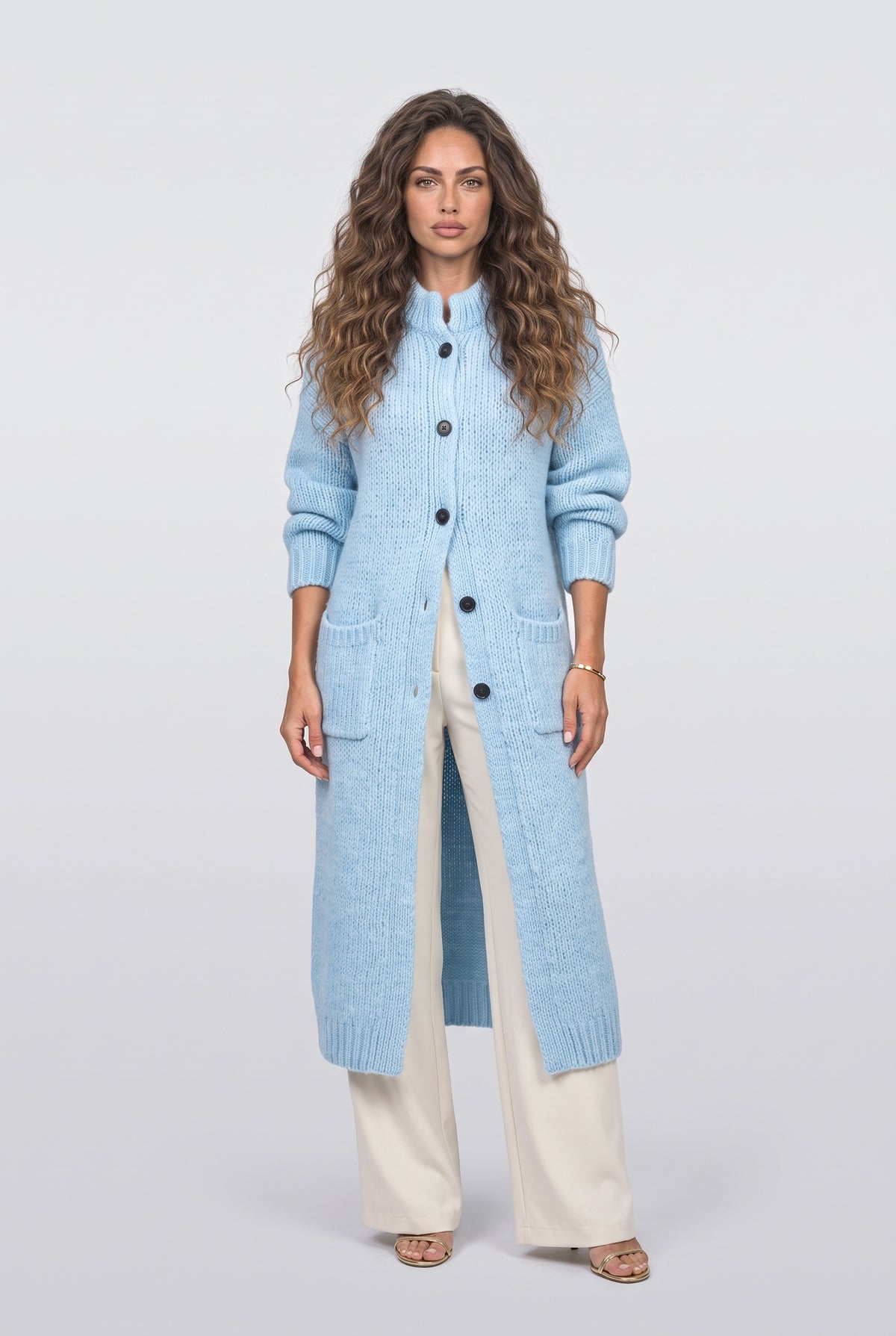 Knit Long Cardigan