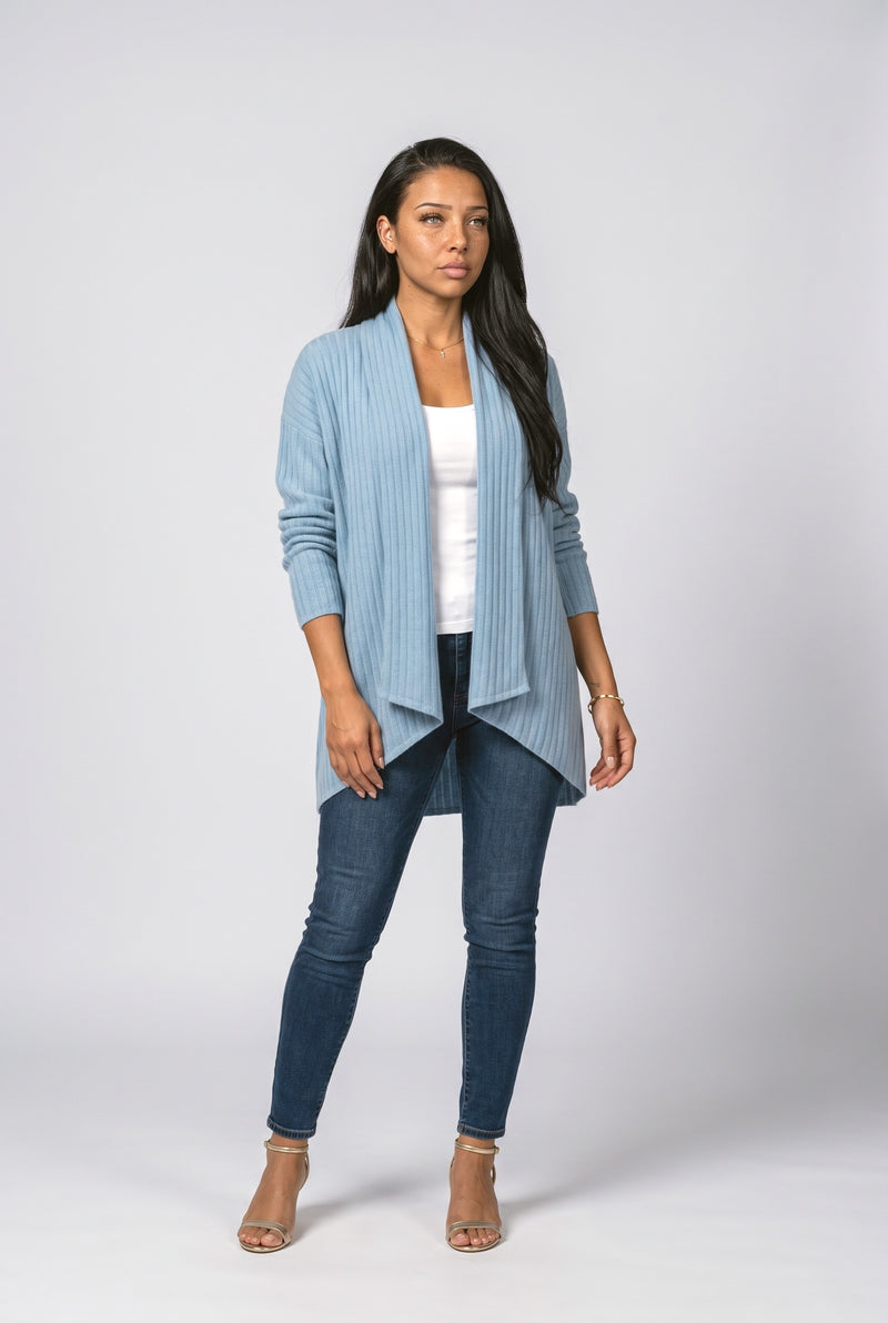 Sky Blue Knit Cardigan