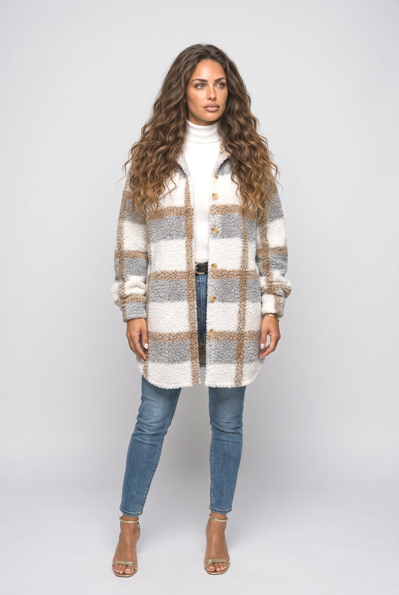 Plaid Winter Coat