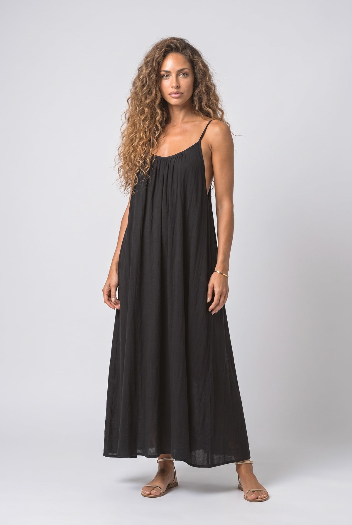 Backless Cami Maxi Dress