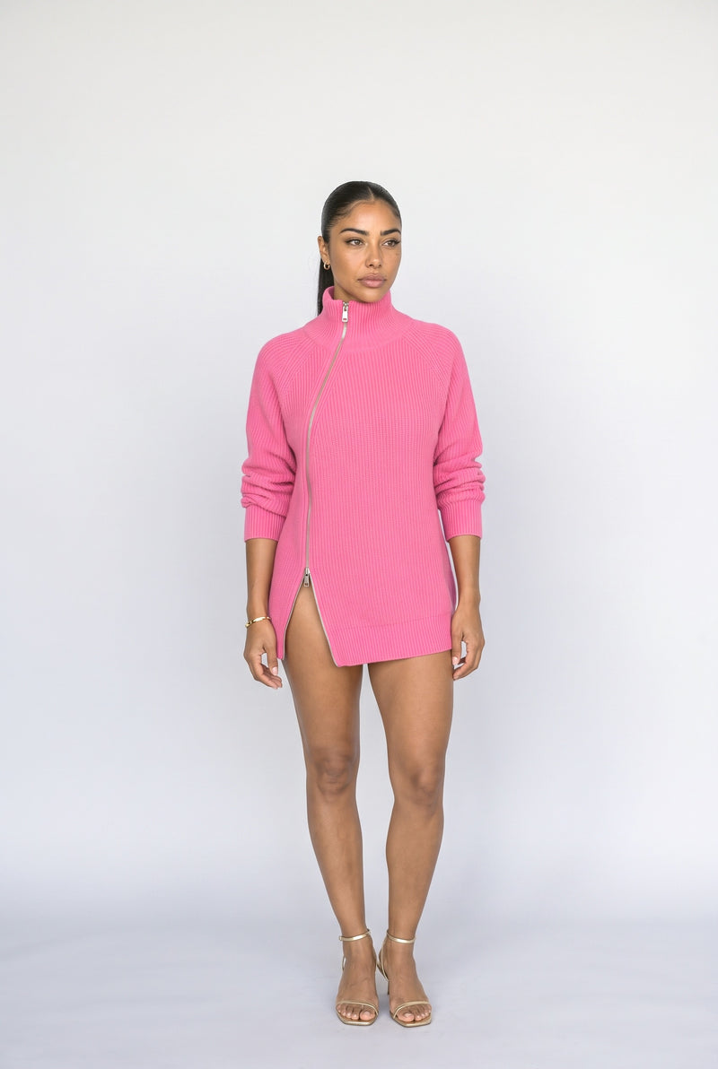 RoseRed Knit Asymmetric Pullover Sweater