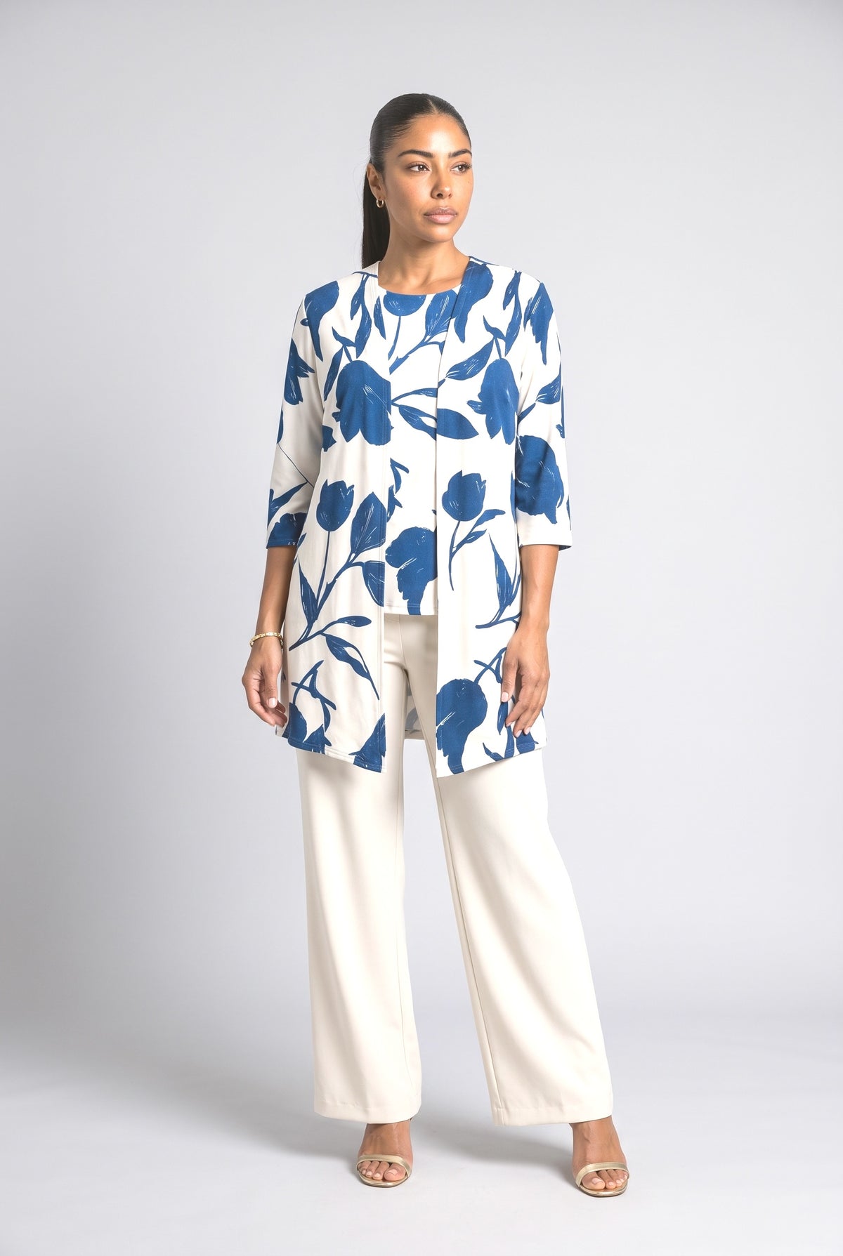 Blue Long Cardigan, Blue