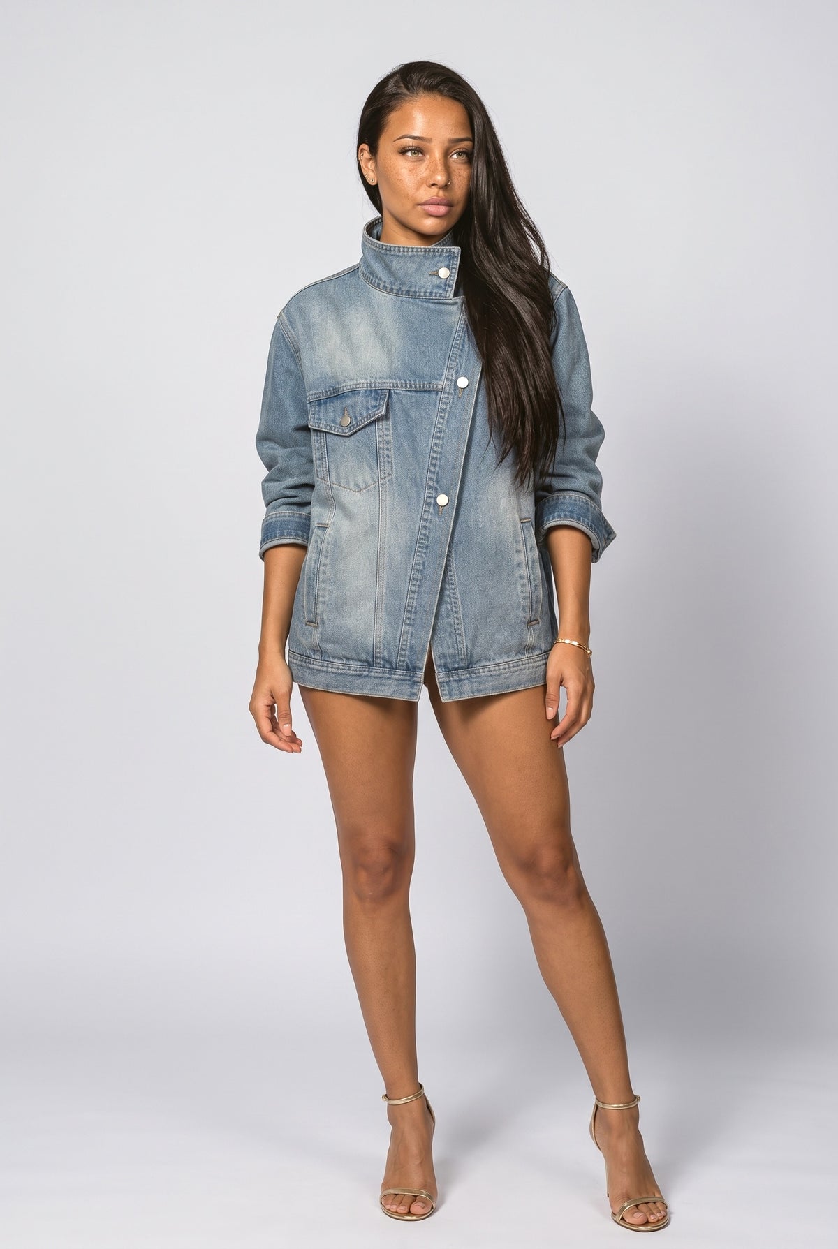 Asymmetric Bomber Jacket